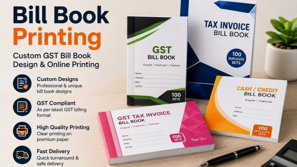 Bill Book Printing: Custom GST Bill Book Design &amp;amp; Online Printing