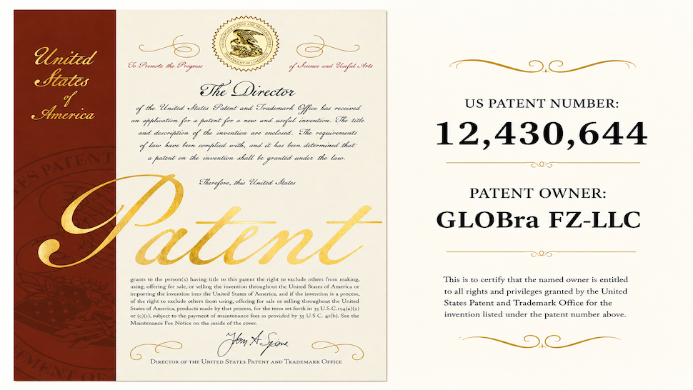 GLOBra USA and EU Patents, what it covers GLBrain and GLMall 