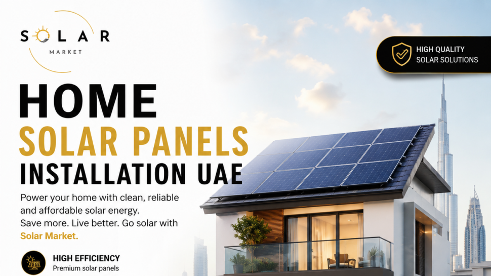 How Do Home Solar Panels in the UAE Power Your Home | Solar Market 