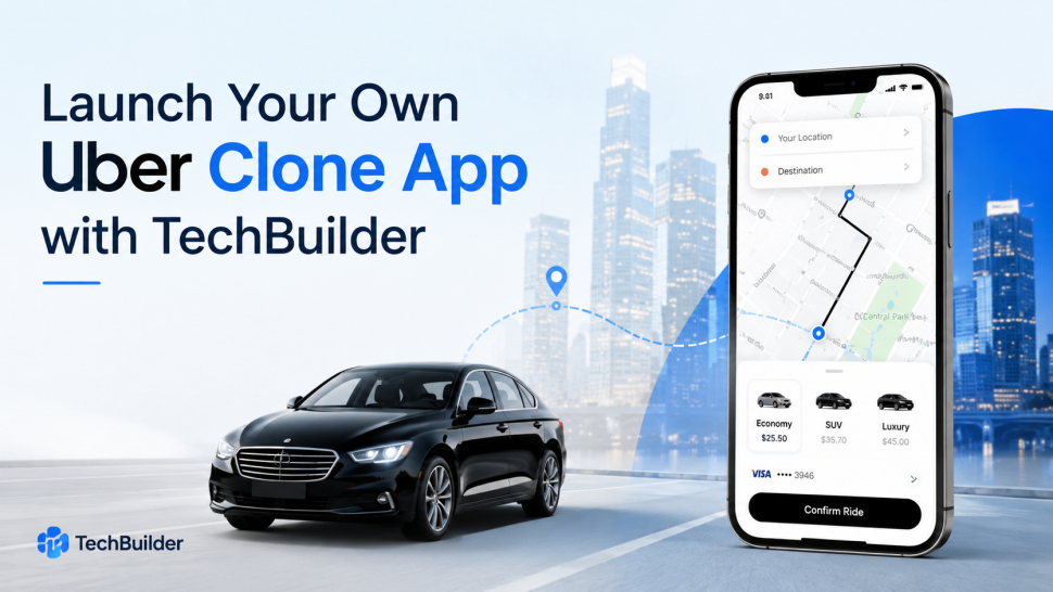 Launch Your Own Uber Clone App with TechBuilder
